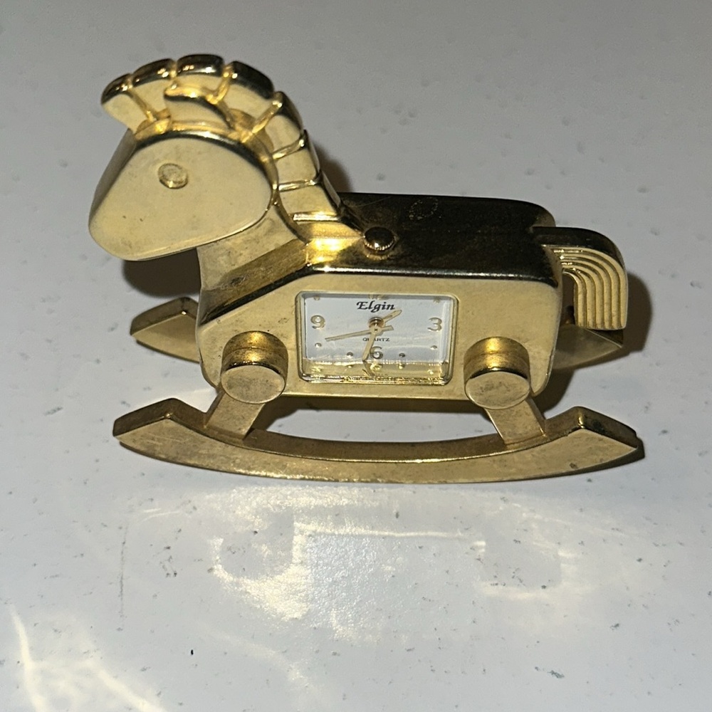 Elgin Rocking Horse Clock - Picture 8 of 8